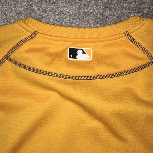 Majestic Pittsburgh Pirates Sewn MLB Baseball Thermabase batting jersey jacket M - Picture 3 of 7